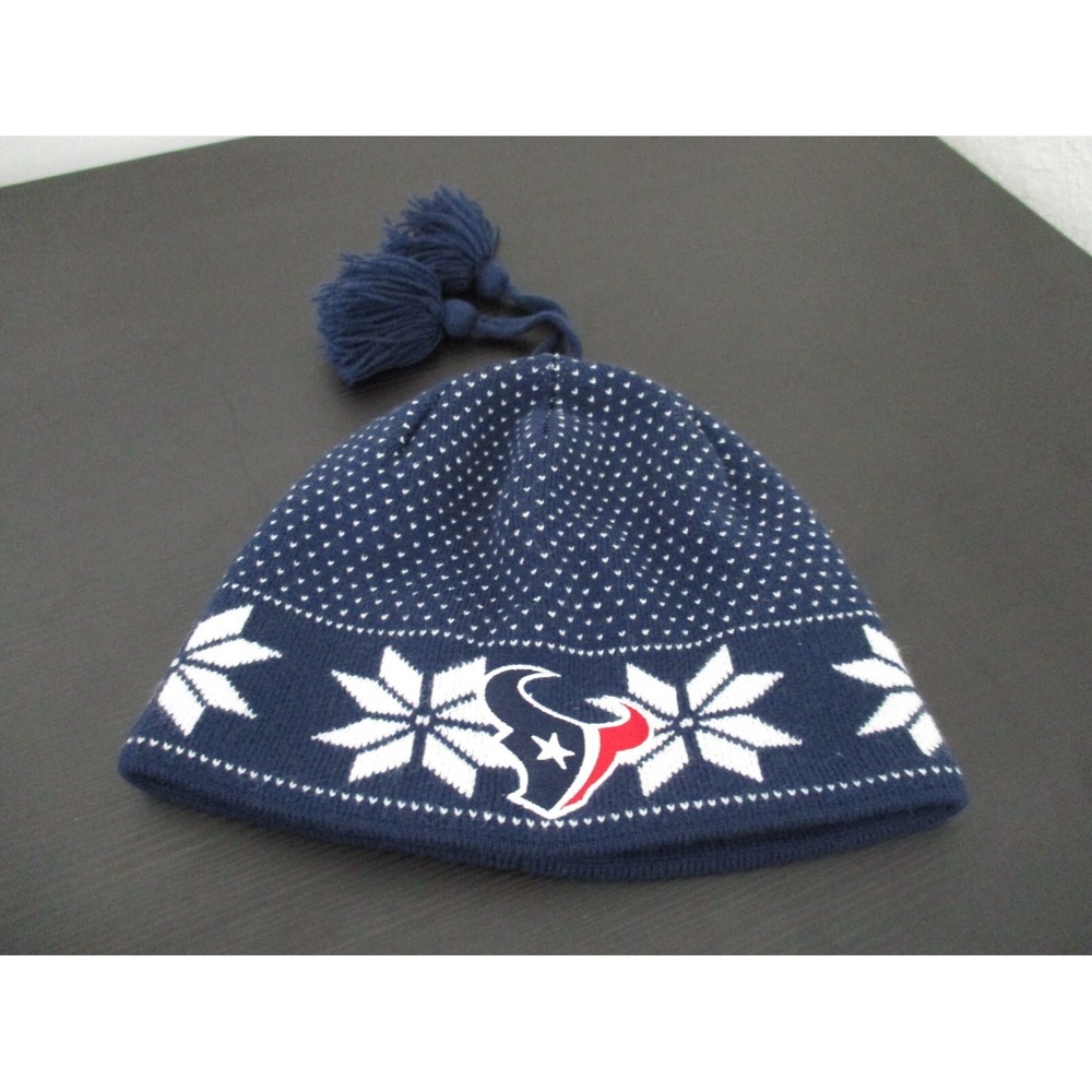 Houston Texans Hat Cap Womens Blue Beanie Football NFL Sport Embroidered Logo